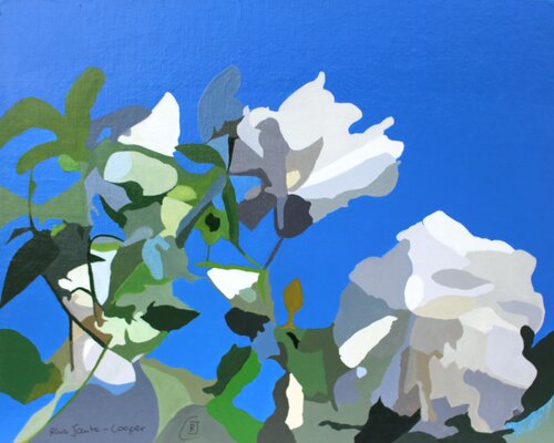 White Roses of York II van Rhia Janta-Cooper, Schilderij te koop op Singulart