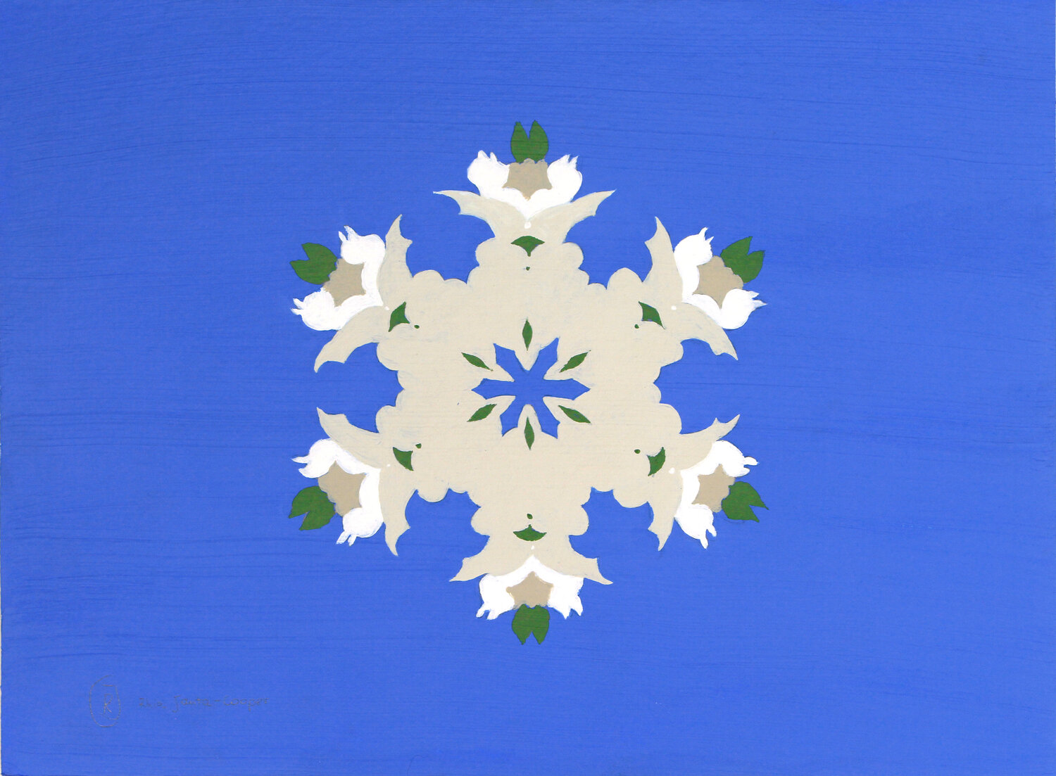 White Roses of York V Rhia Janta-Cooper Originalgemälde zu verkaufen