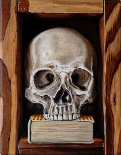 Vanité en trompe-l'oeil // Vanity in trompe-l'oeil by Jean-Pierre Walter, Painting for Sale on Singulart