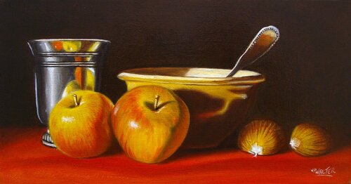 Hommage à Chardin // Tribute to Chardin by Jean-Pierre Walter, Painting for Sale on Singulart
