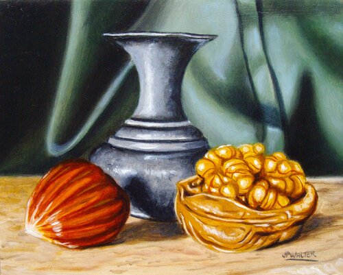 Noix en étain // Tin nuts by Jean-Pierre Walter, Painting for Sale on Singulart