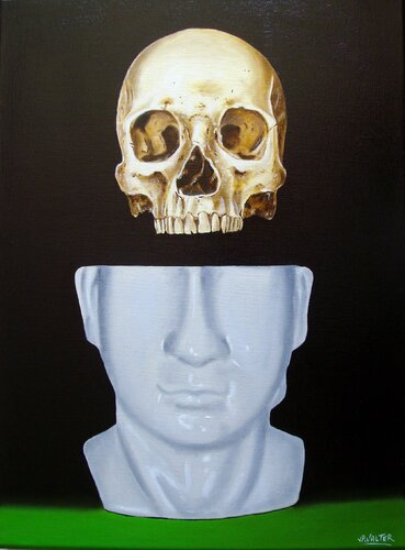 L'oublié de l'avenir // The forgotten one of the future van Jean-Pierre Walter, Schilderij te koop op Singulart
