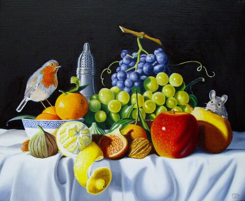 L'île aux fruits // Fruit Island by Jean-Pierre Walter, Painting for Sale on Singulart