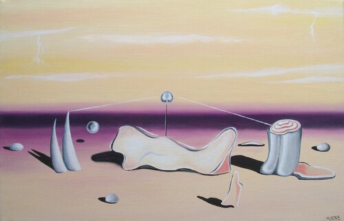 Les nouveaux jours heureux // The new happy days par Jean-Pierre Walter, Peinture en vente sur Singulart