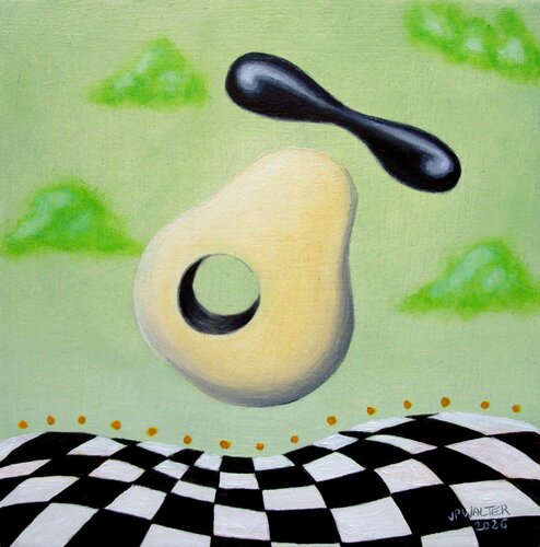 Métonymie relative // Telative metonymy van Jean-Pierre Walter, Schilderij te koop op Singulart