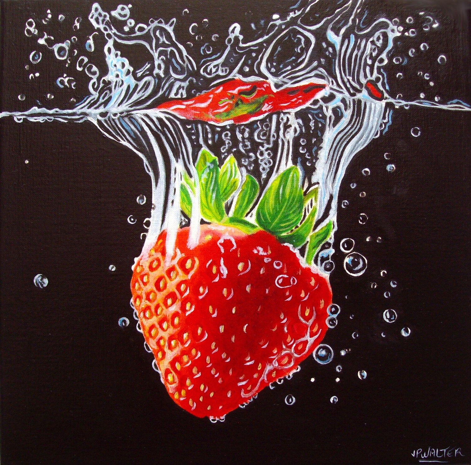 Le grand plongeon // The big dive Jean-Pierre Walter Pintura original en venta