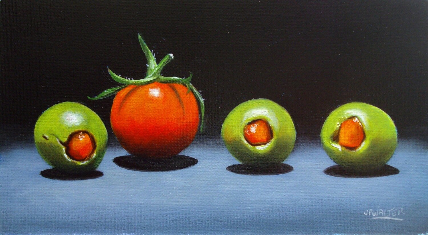 Olives cerise // Cherry olives Jean-Pierre Walter Pintura original en venta