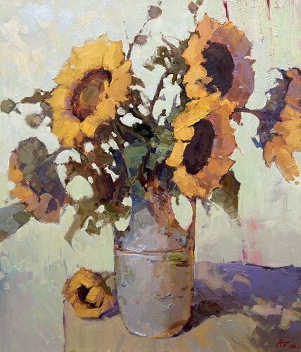 Sunflowers van Andrei Belaichuk, Schilderij te koop op Singulart