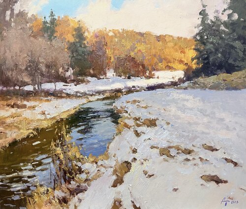 Warm January di Andrei Belaichuk, Pittura in vendita su Singulart