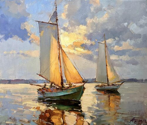 Light Wind in the Sails van Andrei Belaichuk, Schilderij te koop op Singulart