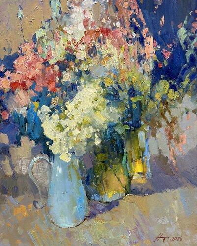 Summer Flowers van Andrei Belaichuk, Schilderij te koop op Singulart