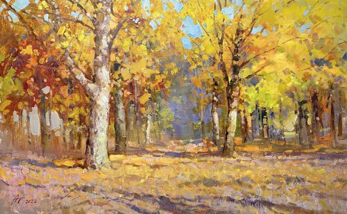 Autumn Forest di Andrei Belaichuk, Pittura in vendita su Singulart