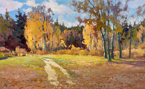 Autumn Forest 2 van Andrei Belaichuk, Schilderij te koop op Singulart