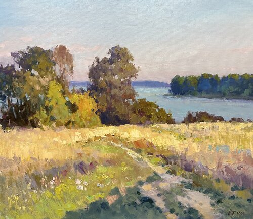 Evening on the Lake van Andrei Belaichuk, Schilderij te koop op Singulart