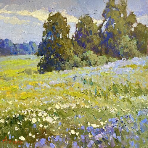 Breath of a Summer Field di Andrei Belaichuk, Pittura in vendita su Singulart
