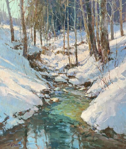Emerald Silence di Andrei Belaichuk, Pittura in vendita su Singulart