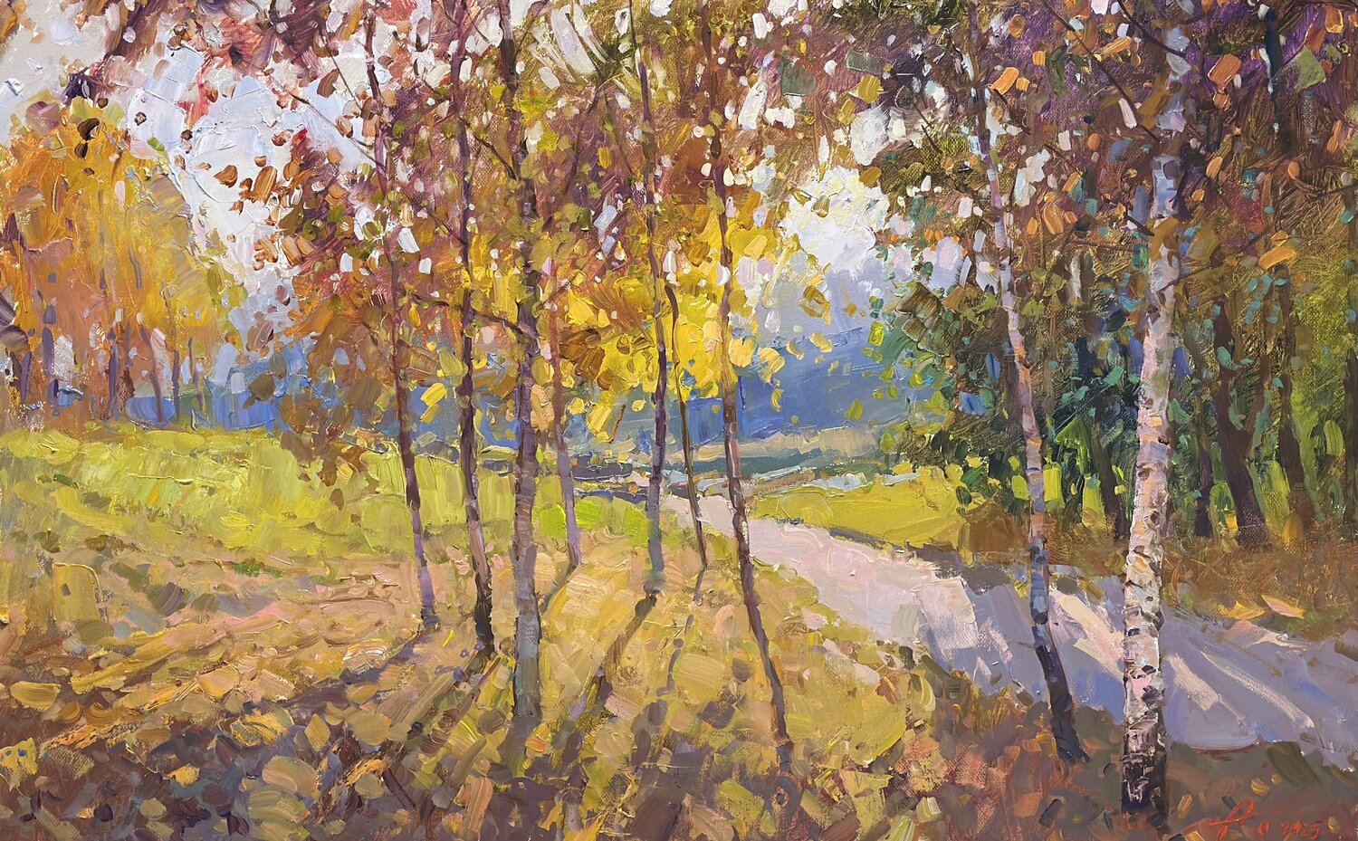 Warm Embrace of Autumn Andrei Belaichuk Originalgemälde zu verkaufen