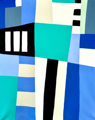 Cadaqués Fragmenté by David Albert, Painting for Sale on Singulart