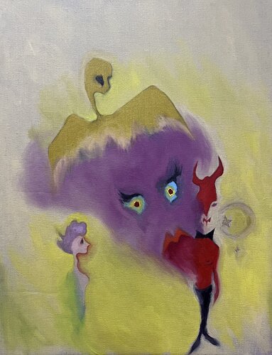 Don't Fall For It di Amanda Wall, Pittura in vendita su Singulart