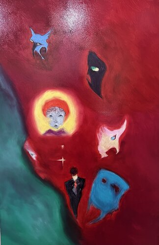 Sinner or Saint van Amanda Wall, Schilderij te koop op Singulart