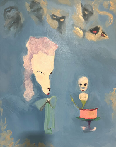 Let Them Eat Shit di Amanda Wall, Pittura in vendita su Singulart