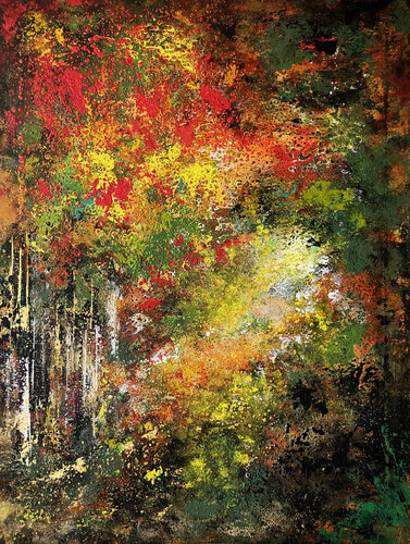 Herbstwald von Danuta Jagemann, Malerei kaufen auf Singulart