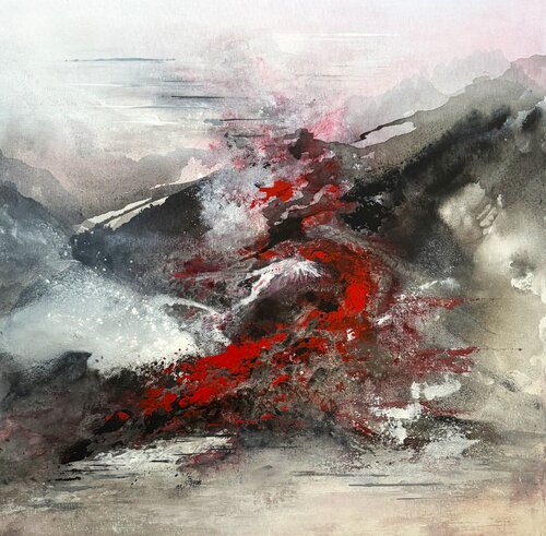 Vulkan par Danuta Jagemann, Peinture en vente sur Singulart