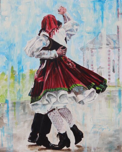 Kirchtagstanz im Gailtal de Johann Kogelnig, Pintura a la venta en Singulart