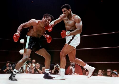 Muhammad Ali defeating Floyd Patterson, Las Vegas, November 1965 (medium) Lawrence Schiller