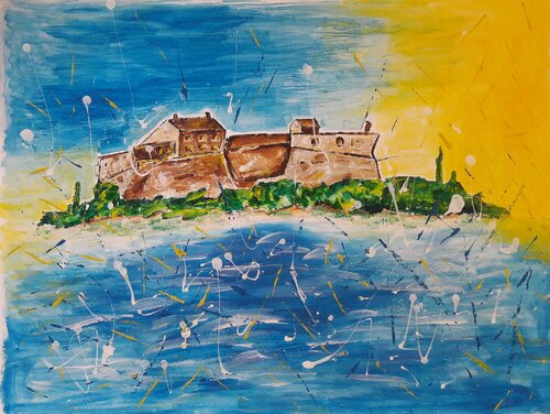 ANTIBES LE FORT CARRE von Christiane Guerry, Werk auf Papier kaufen auf Singulart