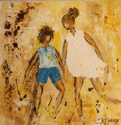 MOI ET TOI van Christiane Guerry, Schilderij te koop op Singulart