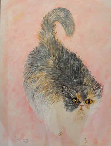 AMOUR DE CHAT von Christiane Guerry, Werk auf Papier kaufen auf Singulart