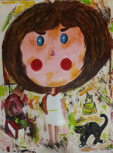 PETITE FILLE SANS PAROLE von Christiane Guerry, Werk auf Papier kaufen auf Singulart