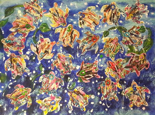 TURTLES von Christiane Guerry, Malerei kaufen auf Singulart