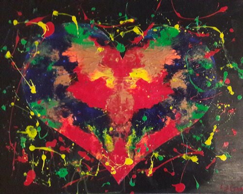 MON COEUR von Christiane Guerry, Malerei kaufen auf Singulart