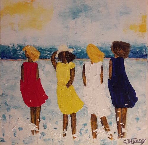BELLES DU BORD DE MER von Christiane Guerry, Malerei kaufen auf Singulart