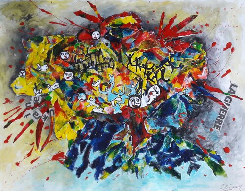 UKRAINE 2022 van Christiane Guerry, Werk op papier te koop op Singulart