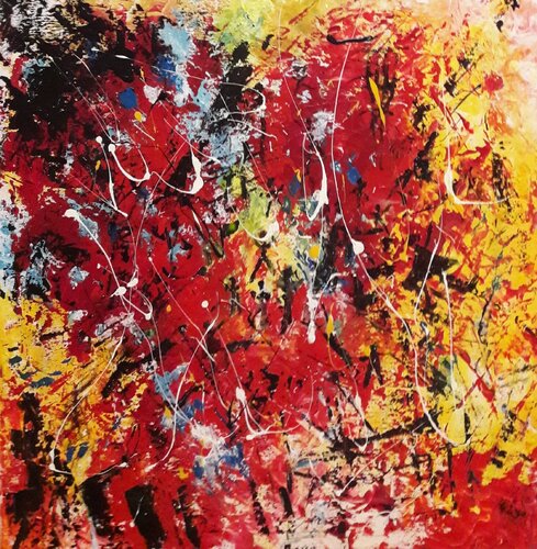 UKRAINE EXPLOSION van Christiane Guerry, Schilderij te koop op Singulart