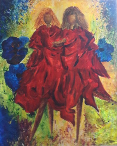 DE L'AMOUR par Christiane Guerry, Peinture en vente sur Singulart