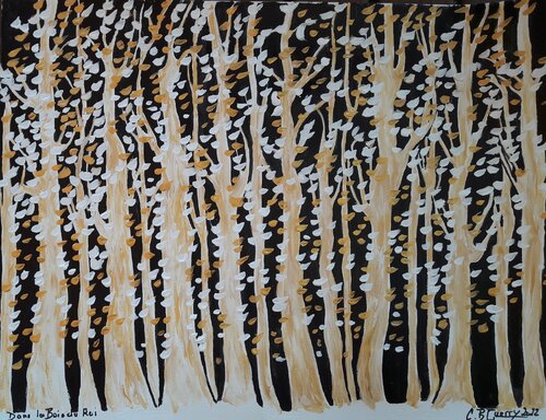DANS LES BOIS DU ROI von Christiane Guerry, Werk auf Papier kaufen auf Singulart