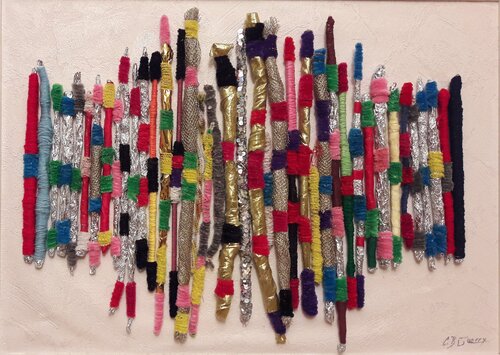 LES UNS ET LES AUTRES von Christiane Guerry, Textil kaufen auf Singulart