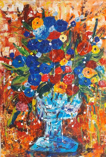 Symphonie de couleurs van Christiane Guerry, Schilderij te koop op Singulart