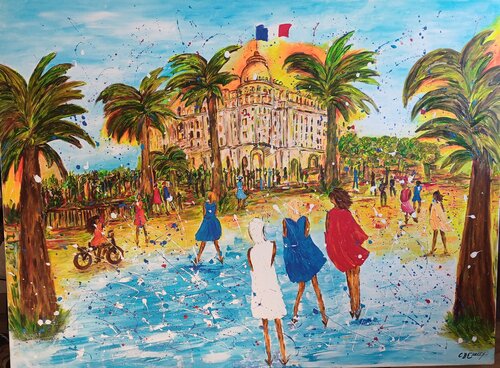 LE  SPLENDIDE NEGRESCO di Christiane Guerry, Pittura in vendita su Singulart