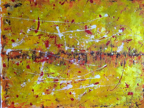 SYMPHONIE EN JAUNE von Christiane Guerry, Malerei kaufen auf Singulart