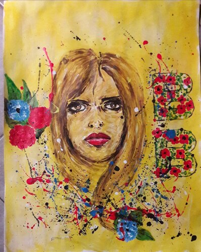 NOTRE STAR FRANÇAISE BB by Christiane Guerry, 紙面作品 for Sale on Singulart