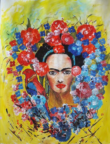 FRIDA TOUJOURS by Christiane Guerry, 紙面作品 for Sale on Singulart