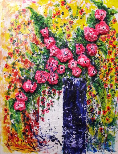 ROSE van Christiane Guerry, Schilderij te koop op Singulart
