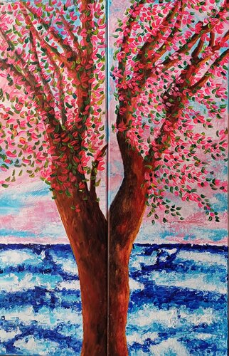 ÉCOUTEZ LE VENT by Christiane Guerry, Painting for Sale on Singulart