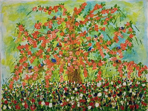 LE PRINTEMPS by Christiane Guerry, Painting for Sale on Singulart