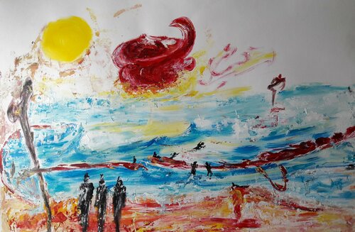 Une Histoire d'Enfant ... von Christiane Guerry, Werk auf Papier kaufen auf Singulart